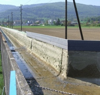 Unterhaltsarbeiten an Wasserkraftwerk im Jura